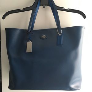 Authentic Coach large tote in blue